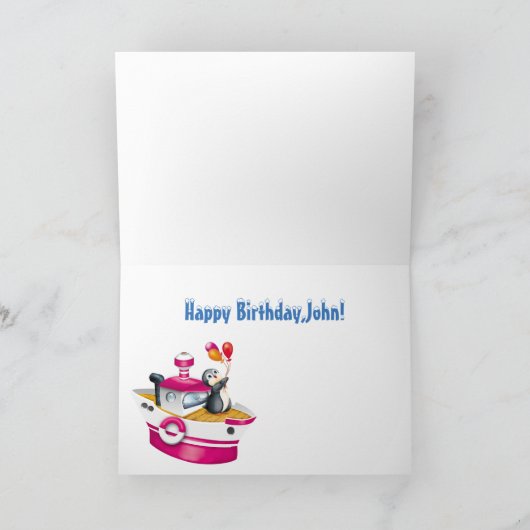 南極のペンギン カード (内部)