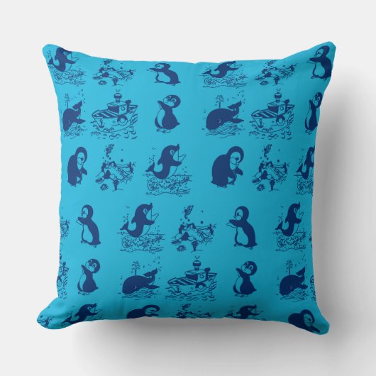 南極のペンギン クッション (正面)