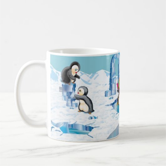 南極のペンギン コーヒーマグカップ (左)