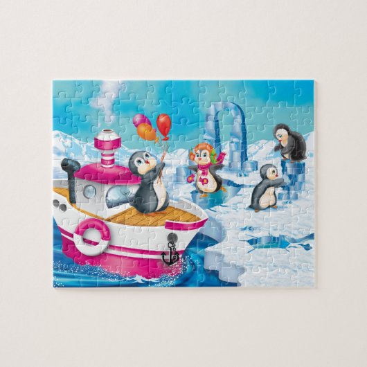 南極のペンギン ジグソーパズル (横)