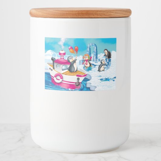 南極のペンギン フードラベル (正面)