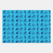 南極のペンギン ラッピングペーパーシート (正面)