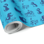 南極のペンギン ラッピングペーパー (ロールコーナー)