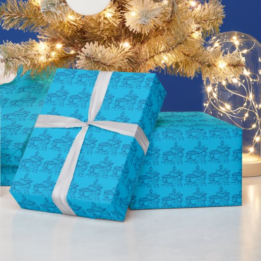 南極のペンギン ラッピングペーパー (クリスマス)