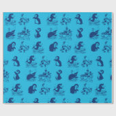 南極のペンギン ラッピングペーパー (フラット)