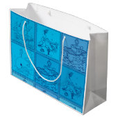 南極のペンギン ラージペーパーバッグ (裏面アングル)