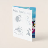 南極のペンギン 箔カード (正面)