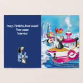 南極のペンギン 箔カード (内部)