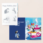 南極のペンギン 箔カード (ディスプレー)