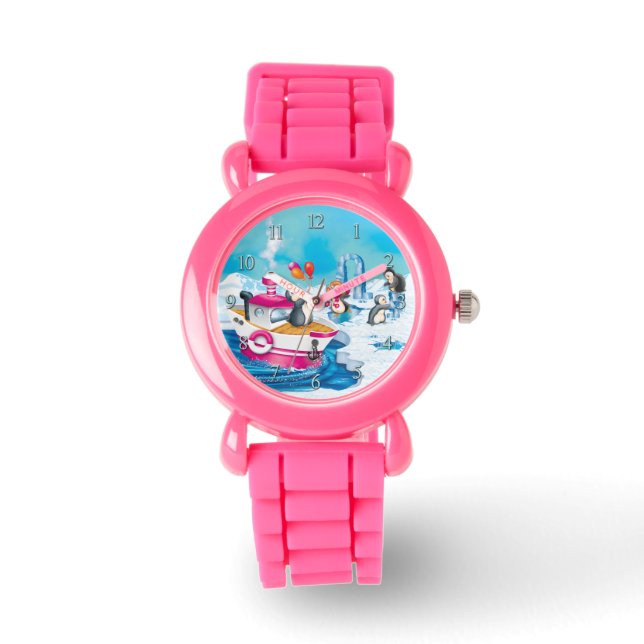 南極のペンギン 腕時計 (正面)