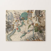 南極のヴィンテージの地図 ジグソーパズル (横)