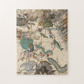 南極のヴィンテージの地図 ジグソーパズル (縦)