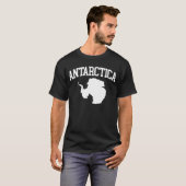 南極の南極地図 Tシャツ (正面フル)