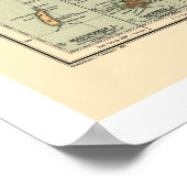 南極の地図1912 ポスター (角)