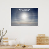 南極の太陽が地平線の上にシプルドーム ポスター (キッチン)