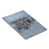 南極の屏東の群れ、写真。 ノートブック (右側)