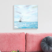 南極の氷に閉じ込められた持久力。色彩の鮮やか キャンバスプリント (インサイチュ (リビング))