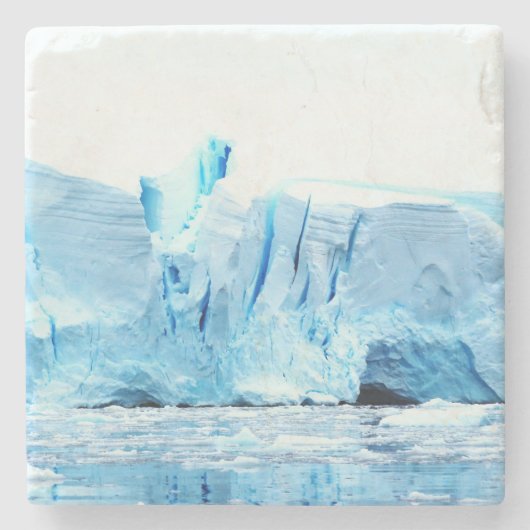 南極の氷河 ストーンコースター (正面)