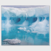 南極の氷 ラッピングペーパー (フラット)