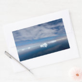 南極の浮氷 長方形シール (封筒)