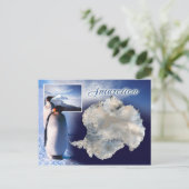 南極の空中表示 ポストカード (スタンド正面)