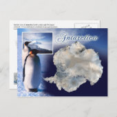 南極の空中表示 ポストカード (正面/裏面)