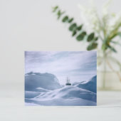 南極の耐艦船を垣間見る ポストカード (スタンド正面)