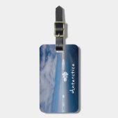 南極の風景の浮氷の写真と文字 ラゲッジタグ (正面縦)