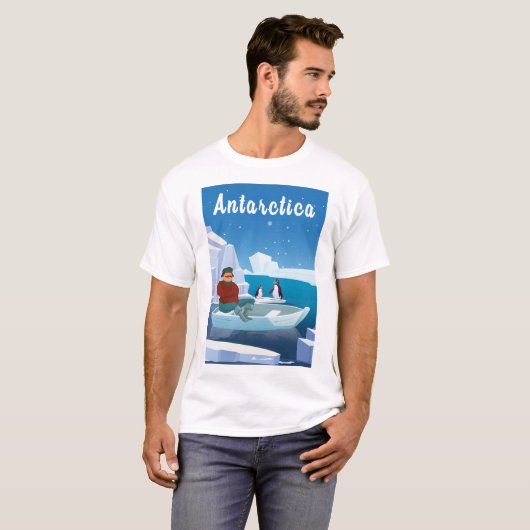 南極クルーズ旅行 Tシャツ (正面フル)