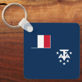 南極フランスの陸地 キーホルダー (正面)