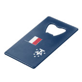 南極フランスの陸地 クレジットカード栓抜き (裏面アングル)