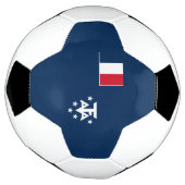 南極フランスの陸地 サッカーボール (回転)