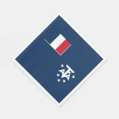 南極フランスの陸地 スタンダードランチョンナプキン (角)