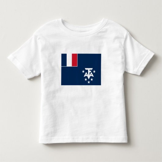 南極フランスの陸地 トドラーTシャツ (正面)