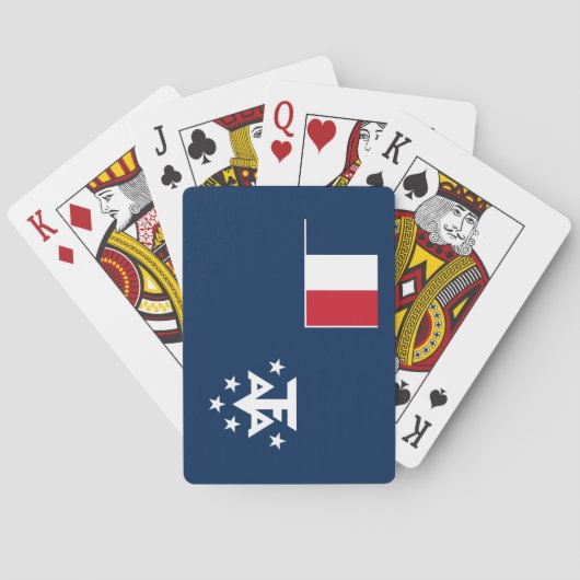 南極フランスの陸地 トランプ (裏面)