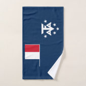 南極フランスの陸地 バスタオルセット (ハンドタオル)