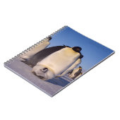 南極ペンギンの群れ写真 ノートブック (左側)