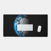 南極上空でシミュレートされた雲を示す全地球 デスクマット (キーボード&マウス)
