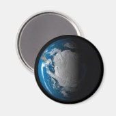 南極上空でシミュレートされた雲を示す全地球 マグネット (正面/裏面)