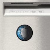 南極上空でシミュレートされた雲を示す全地球 マグネット (インサイチュ (食洗機))