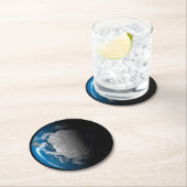 南極上空でシミュレートされた雲を示す全地球 ラウンドペーパーコースター (インサイチュ)