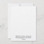 南極便パーソナライズされた具 サンキューカード (裏面)