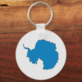 南極国旗の地図のフルサイズ キーホルダー (正面)