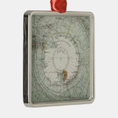 南極圏の地図 メタルオーナメント (右)
