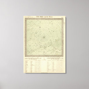 南極圏の星図 キャンバスプリント