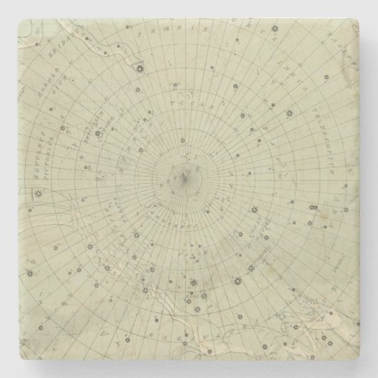 南極圏の星図 ストーンコースター (正面)