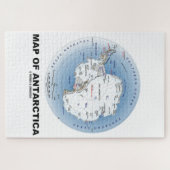 南極地図(地理学) ジグソーパズル (横)