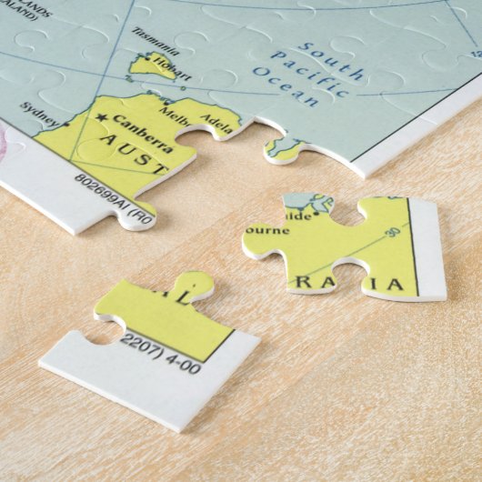 南極地図（2000年） ジグソーパズル (側面)