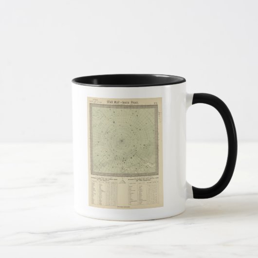 南極地域の星図 マグカップ (右)