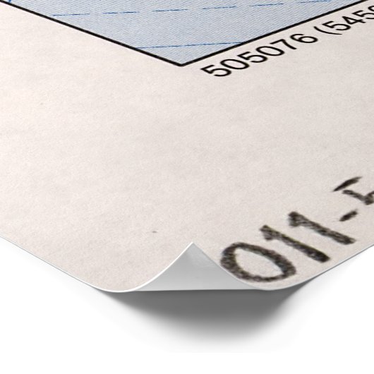 南極地域地図（1982年） ポスター (角)